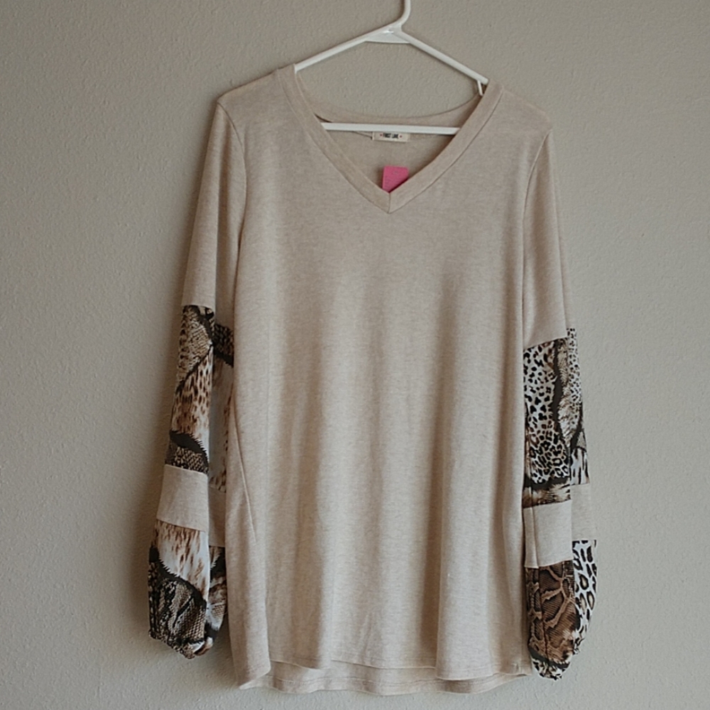 Balloon Animal Sleeve Sweater